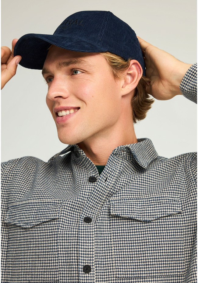 Men's plaid cotton overshirt
