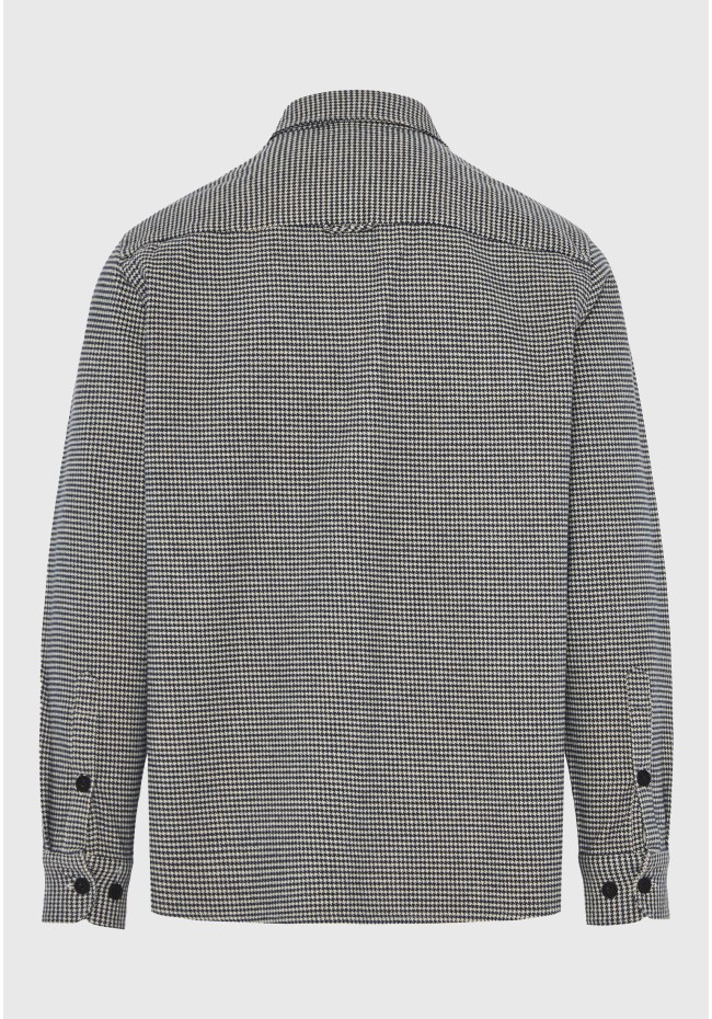 Men's plaid cotton overshirt