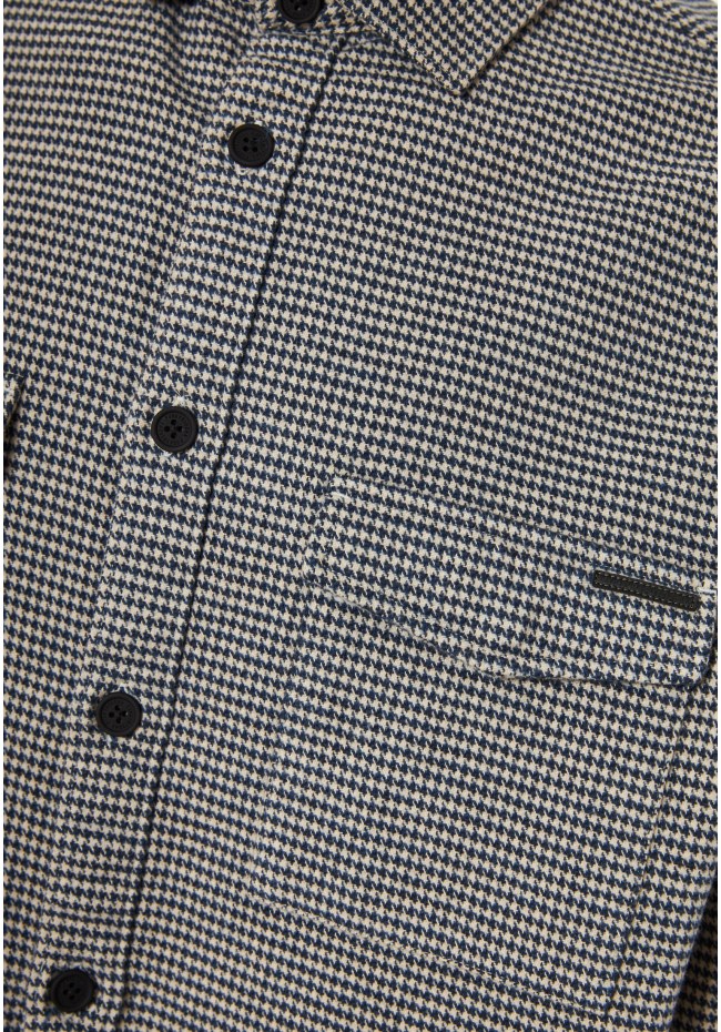 Men's plaid cotton overshirt
