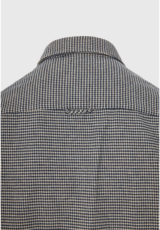 Men's plaid cotton overshirt