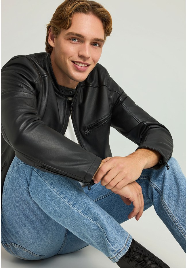 Ανδρικό δερμάτινο jacket (Sheepskin)