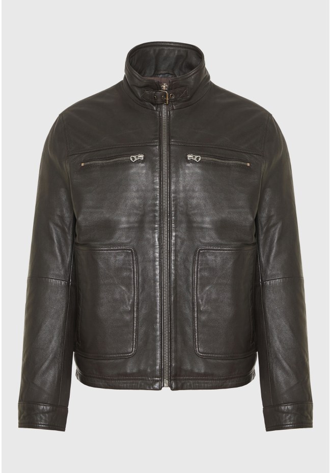 Ανδρικό δερμάτινο jacket (Sheepskin)