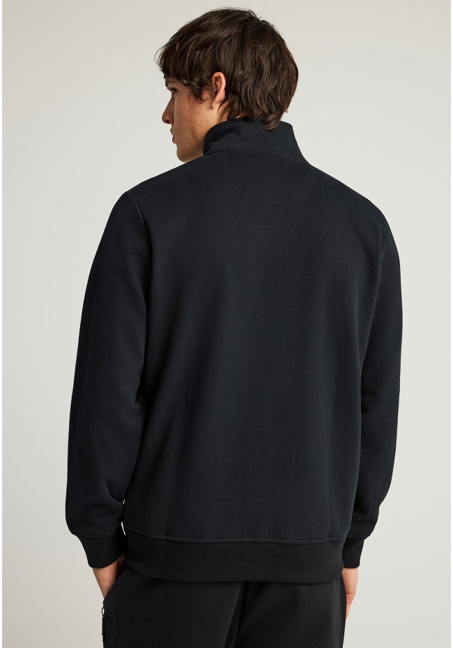 Men's plain zip-up hoodie