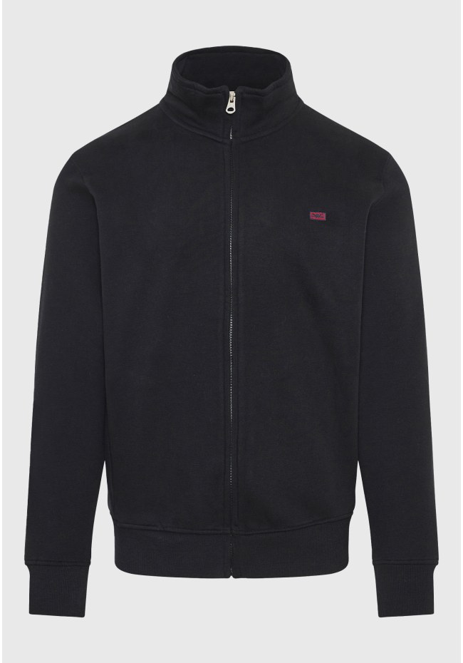 Men's plain zip-up hoodie
