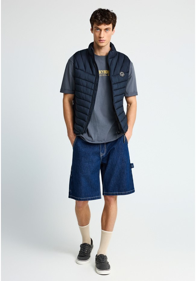 Men's vest quilted jacket