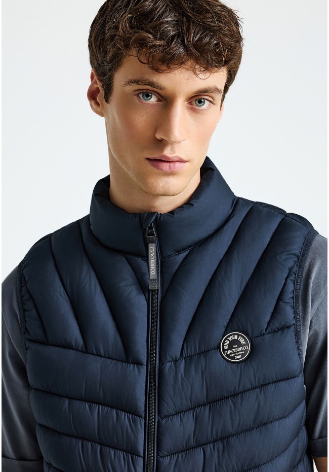 Men's vest quilted jacket