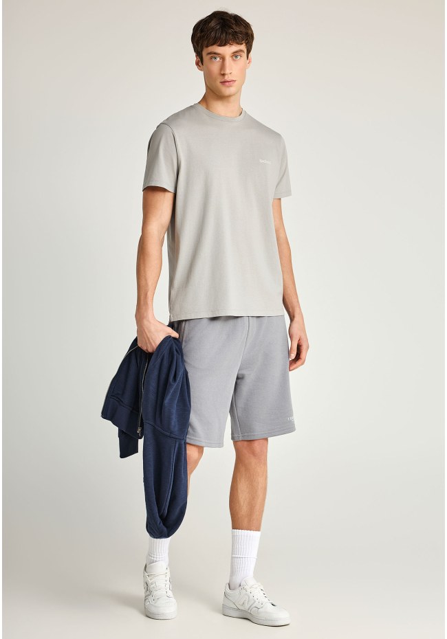  Ανδρικό μονόχρωμο T-shirt  - The basics collection