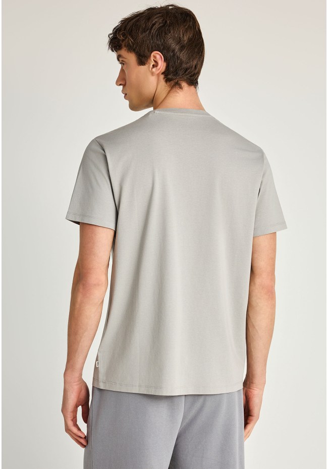  Ανδρικό μονόχρωμο T-shirt  - The basics collection