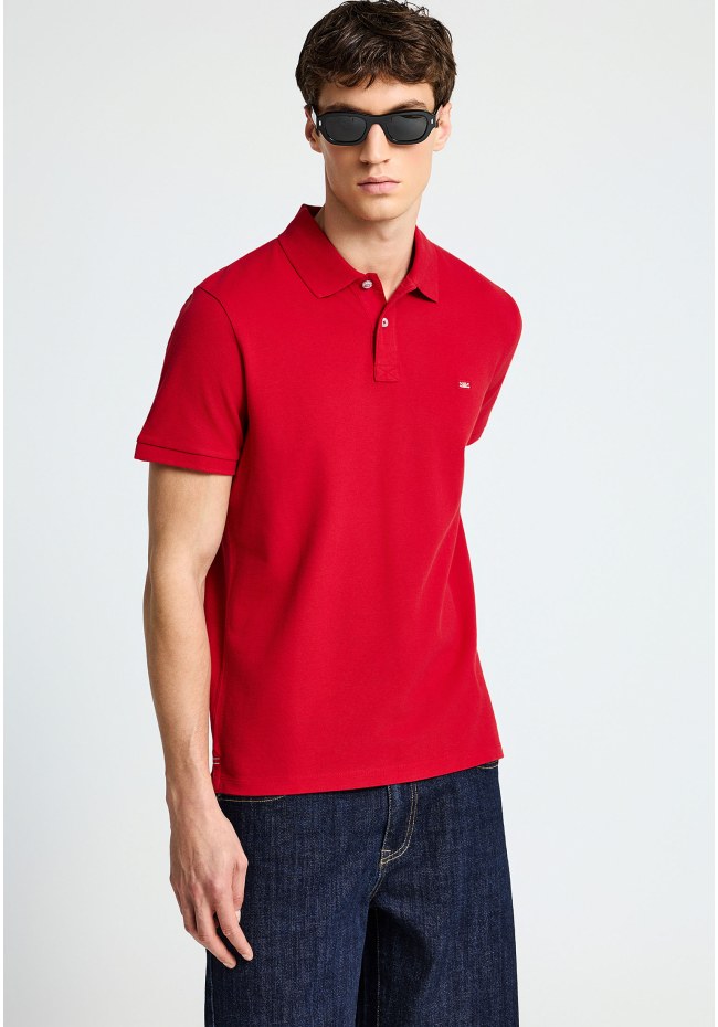 Essential μπλούζα πόλο από βαμβάκι