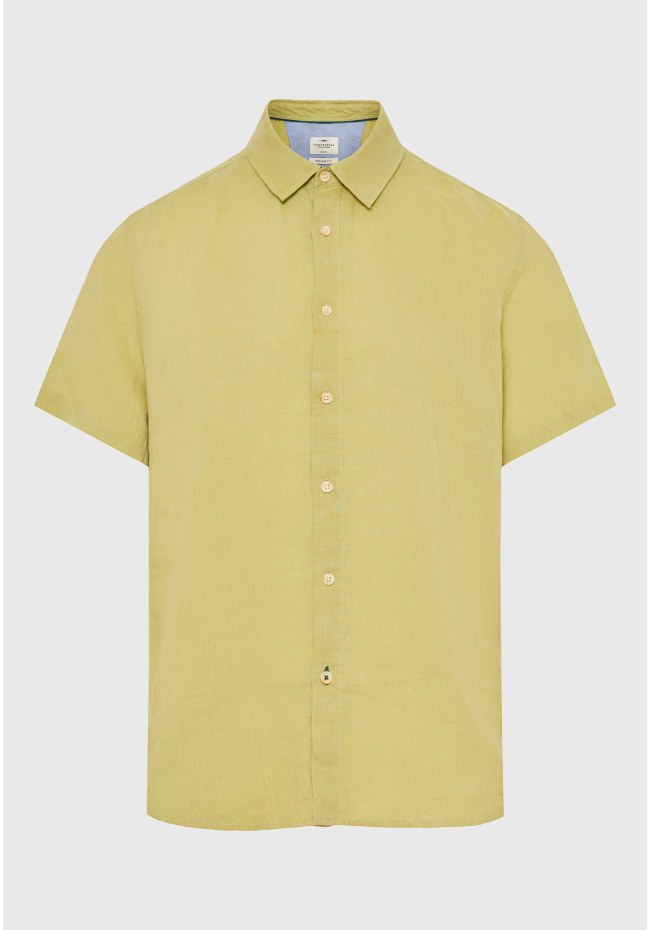 Ανδρικό λινό πουκάμισο με κοντό μανίκι - The essentials