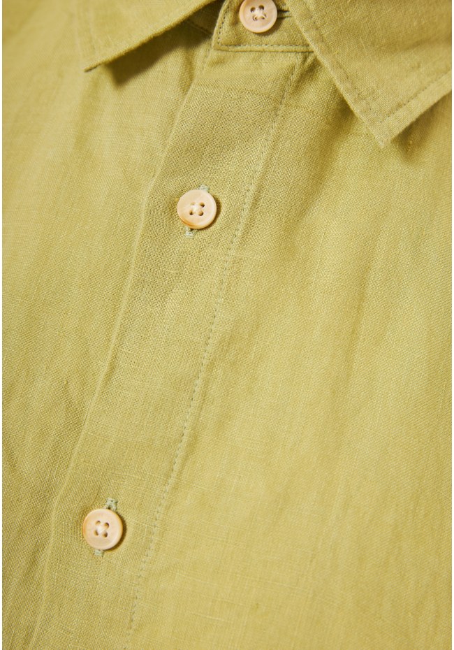 Ανδρικό λινό πουκάμισο με κοντό μανίκι - The essentials