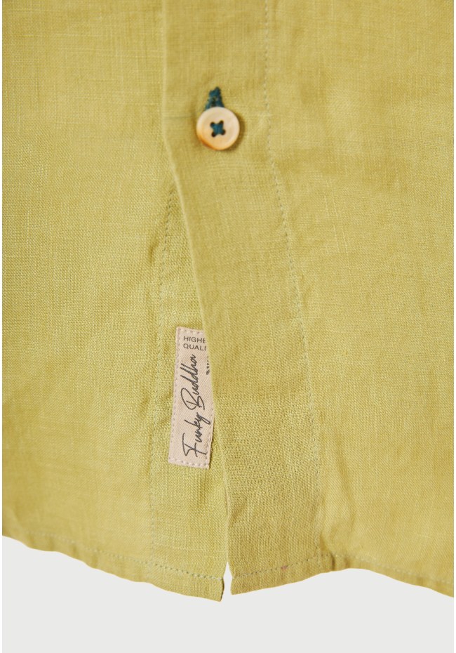 Ανδρικό λινό πουκάμισο με κοντό μανίκι - The essentials