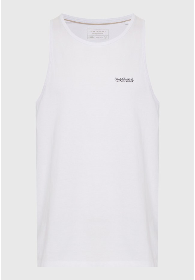 Ανδρική αμάνικη μπλούζα από βαμβάκι