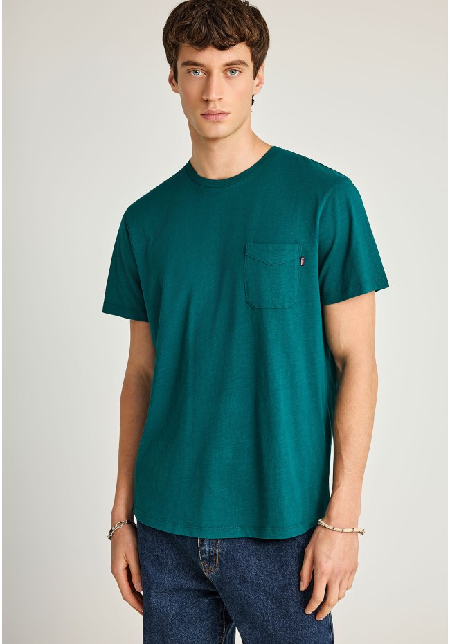 T-shirt με τσέπη στο στήθος