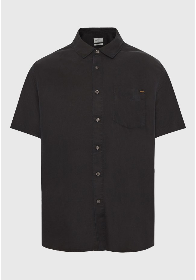 Men's lyocell shirt with chest pocket