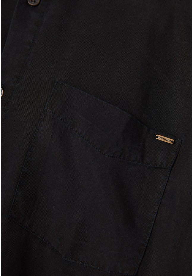 Men's lyocell shirt with chest pocket