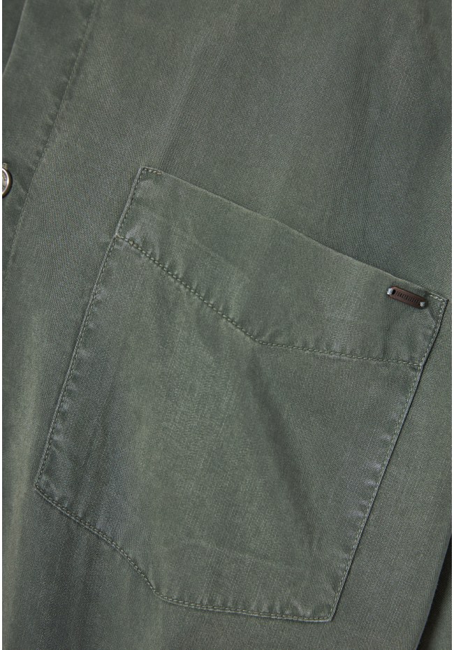Men's lyocell shirt with chest pocket