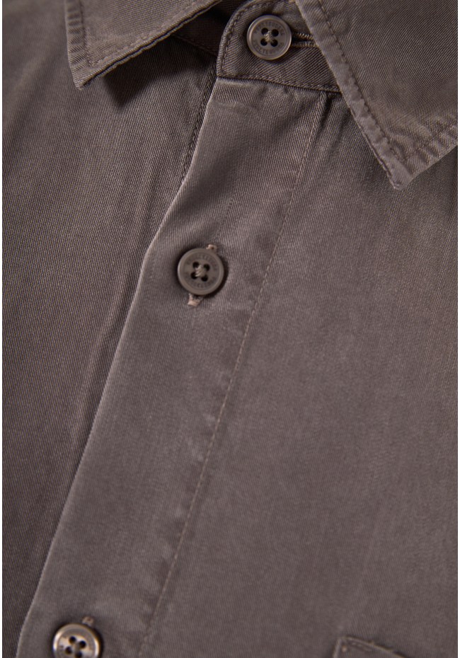 Men's lyocell shirt with chest pocket