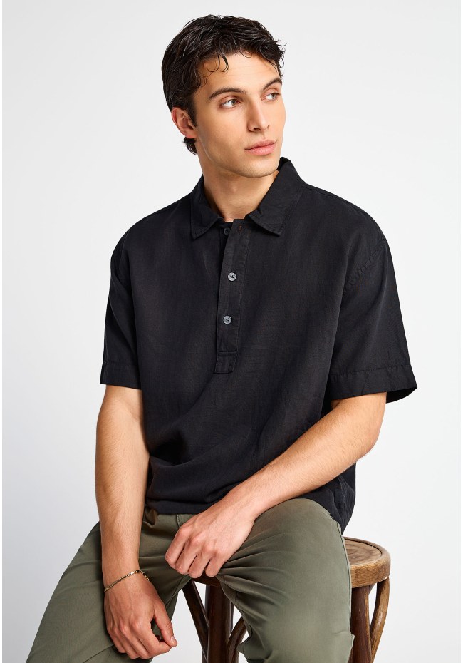 Ανδρική lyocell oversized μπλούζα polo