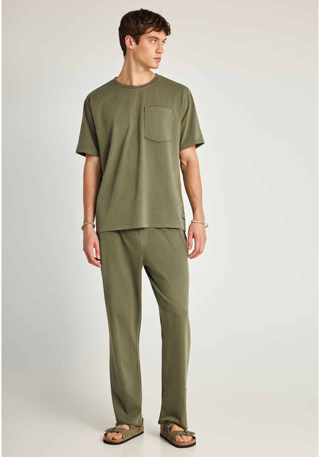Ανδρικό relaxed t-shirt από βαμβάκι - The essentials