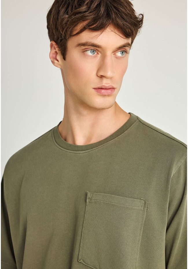 Ανδρικό relaxed t-shirt από βαμβάκι - The essentials