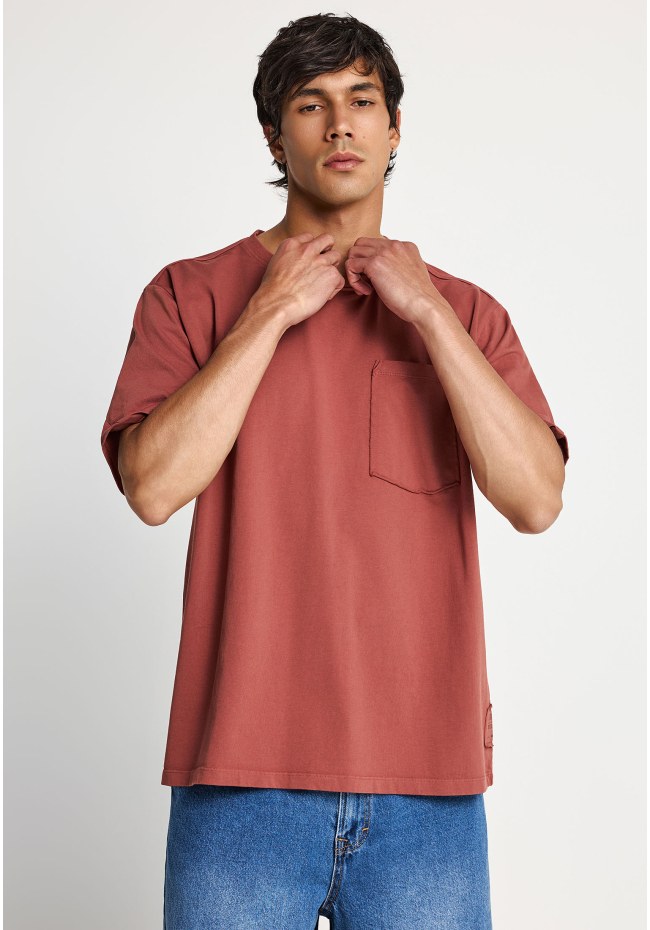 Ανδρικό relaxed t-shirt από βαμβάκι - The essentials