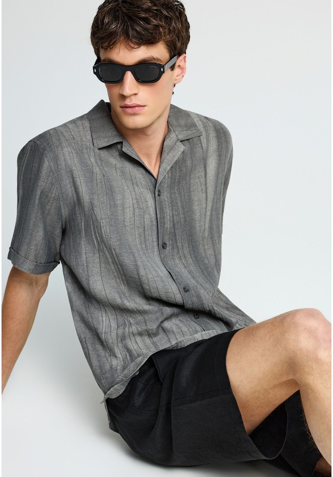 Ανδρική λινή chino βερμούδα