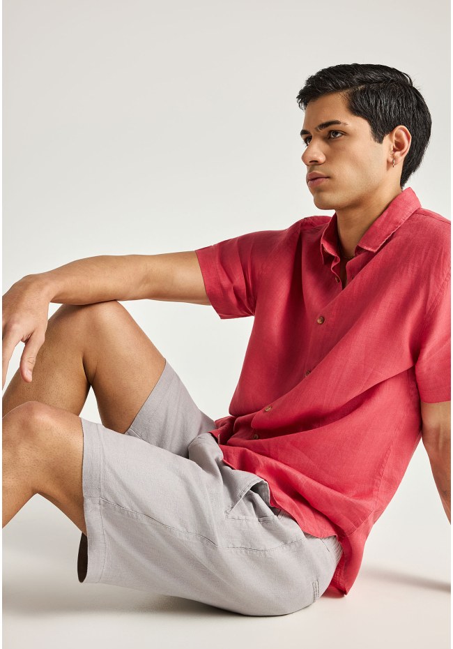 Ανδρική λινή chino βερμούδα