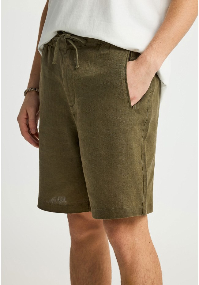 Ανδρική λινή chino βερμούδα