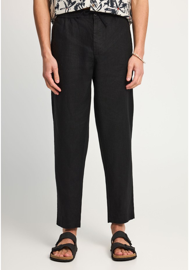 Ανδρικό comfort fit λινό chino παντελόνι