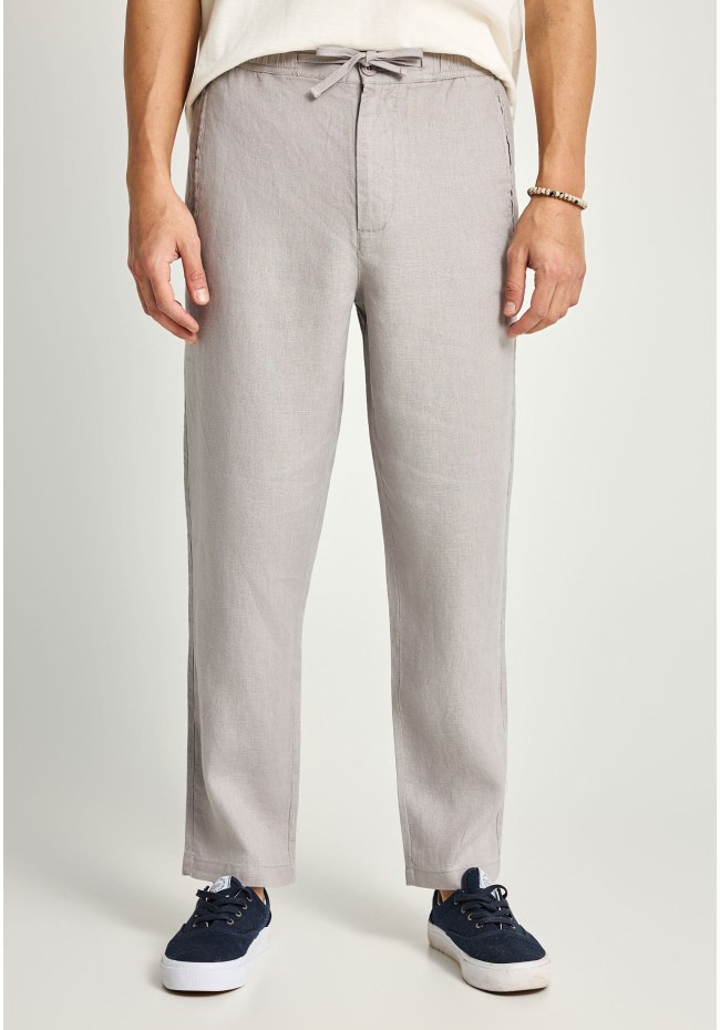 Ανδρικό comfort fit λινό chino παντελόνι