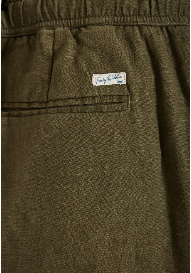 Ανδρικό comfort fit λινό chino παντελόνι