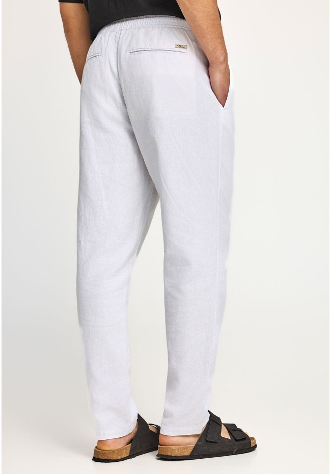 Ανδρικό comfort fit λινό chino παντελόνι