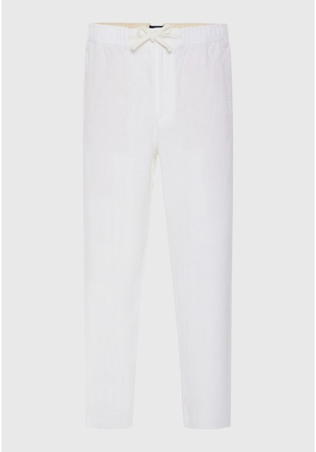 Ανδρικό comfort fit λινό chino παντελόνι