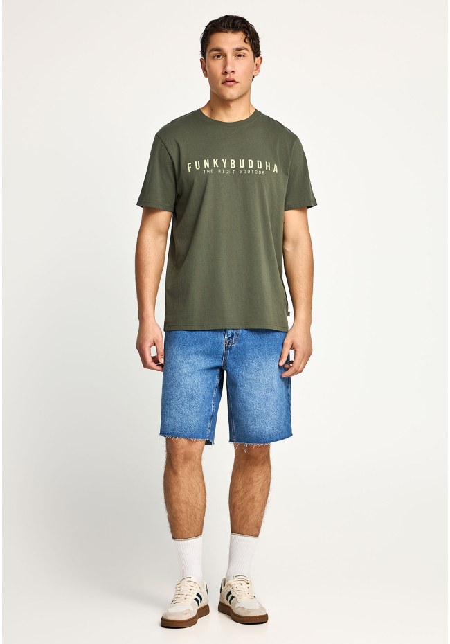 Ανδρικό βαμβακερό t-shirt με τύπωμα