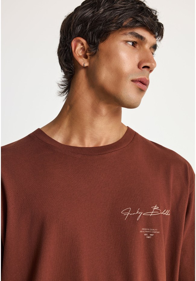 Men's cotton t-shirt with print