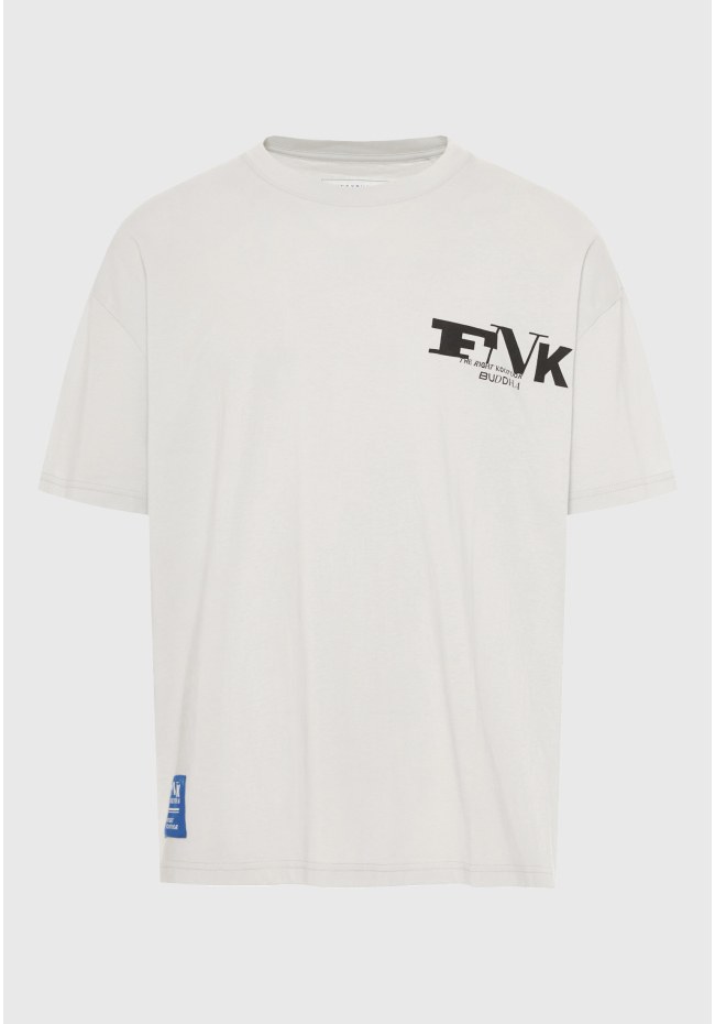 Ανδρικό oversized t-shirt με τύπωμα στην πλάτη