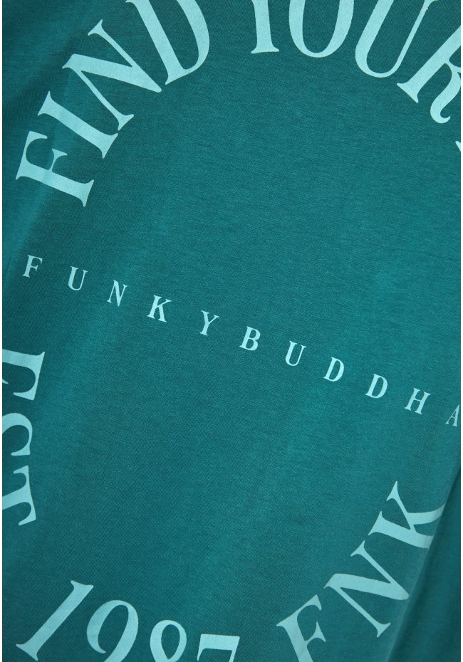 Ανδρικό relaxed t-shirt με τύπωμα στην πλάτη