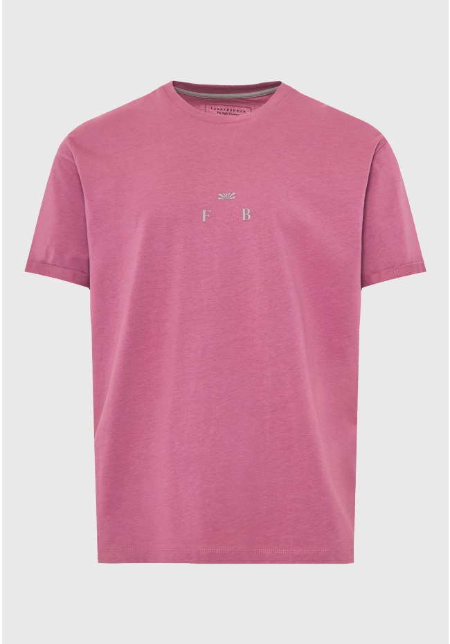 Ανδρικό relaxed t-shirt με τύπωμα στην πλάτη