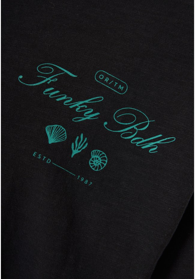 Ανδρικό βαμβακερό relaxed t-shirt με τύπωμα