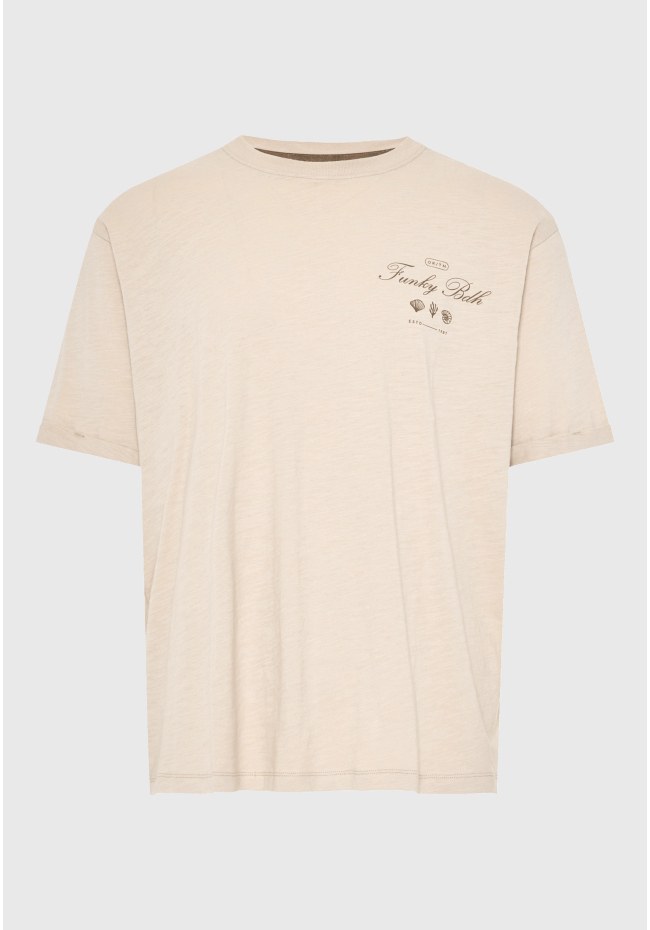 Ανδρικό βαμβακερό relaxed t-shirt με τύπωμα