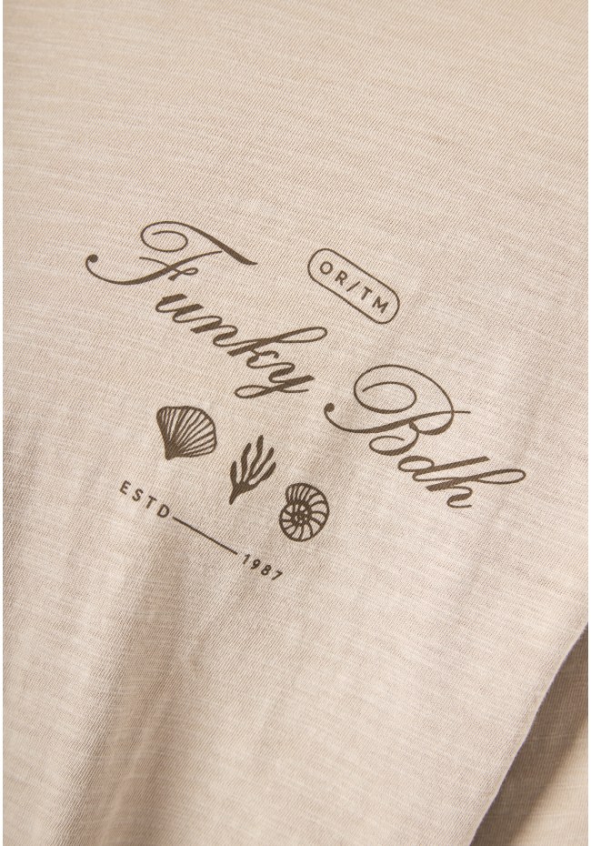 Ανδρικό βαμβακερό relaxed t-shirt με τύπωμα