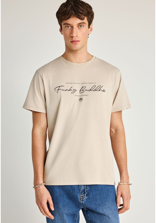 T-shirt with printed logo