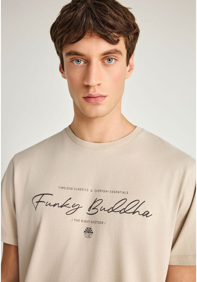 T-shirt with printed logo