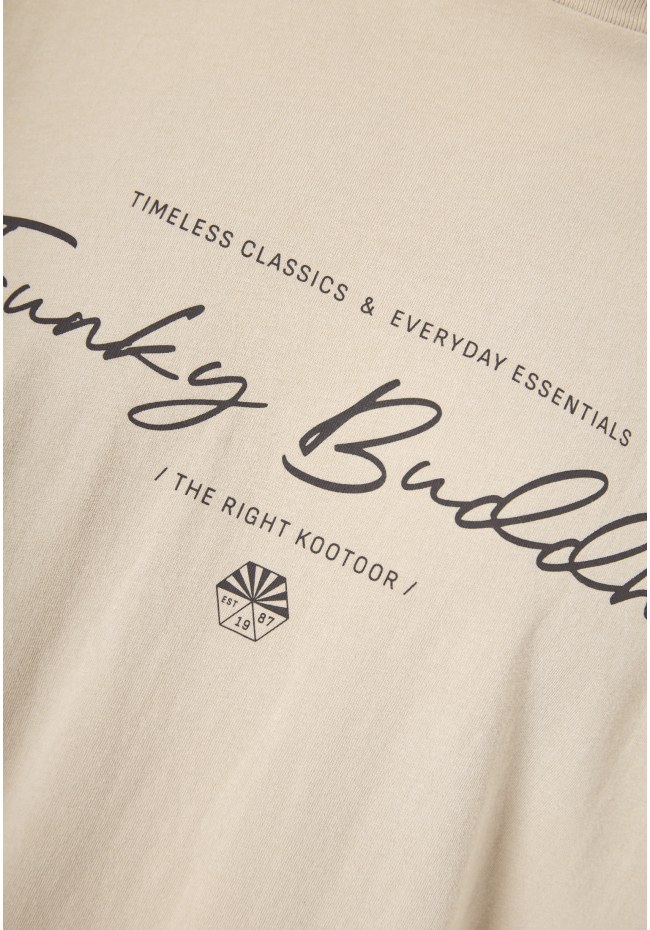 T-shirt with printed logo