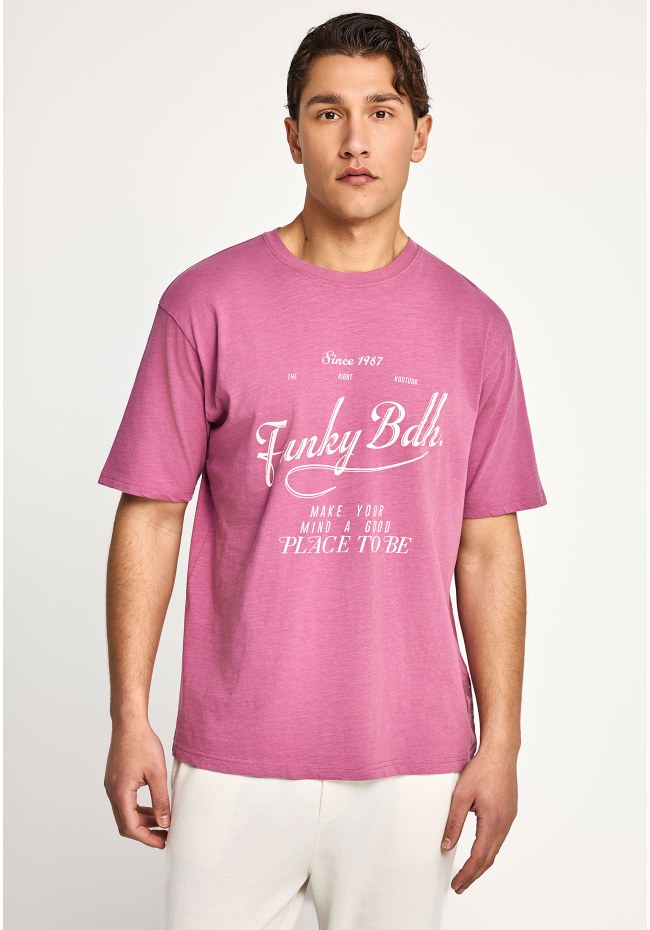 Ανδρικό relaxed t-shirt με τύπωμα