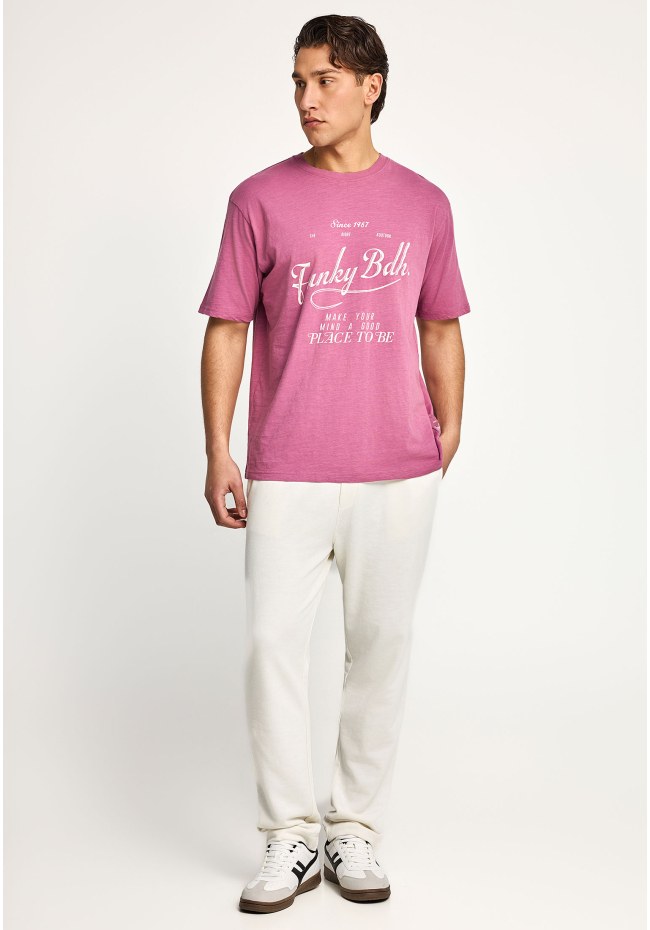 Ανδρικό relaxed t-shirt με τύπωμα
