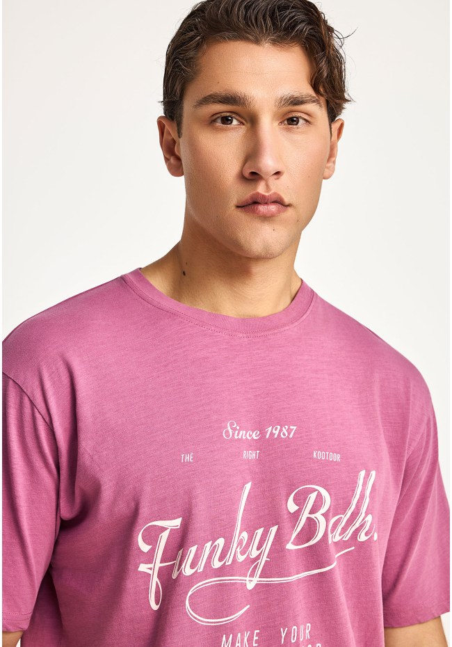 Ανδρικό relaxed t-shirt με τύπωμα