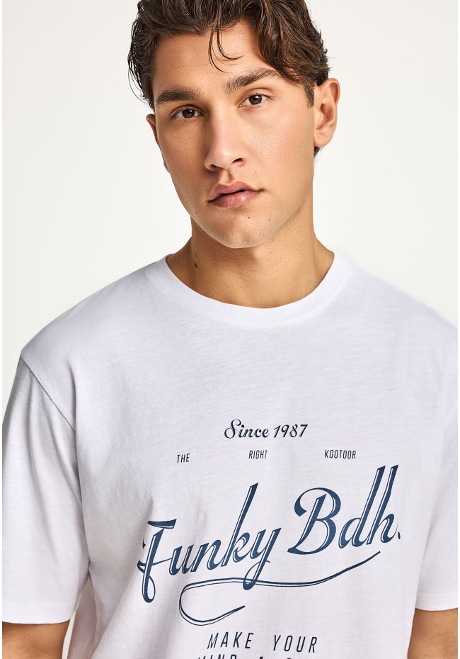 Ανδρικό relaxed t-shirt με τύπωμα