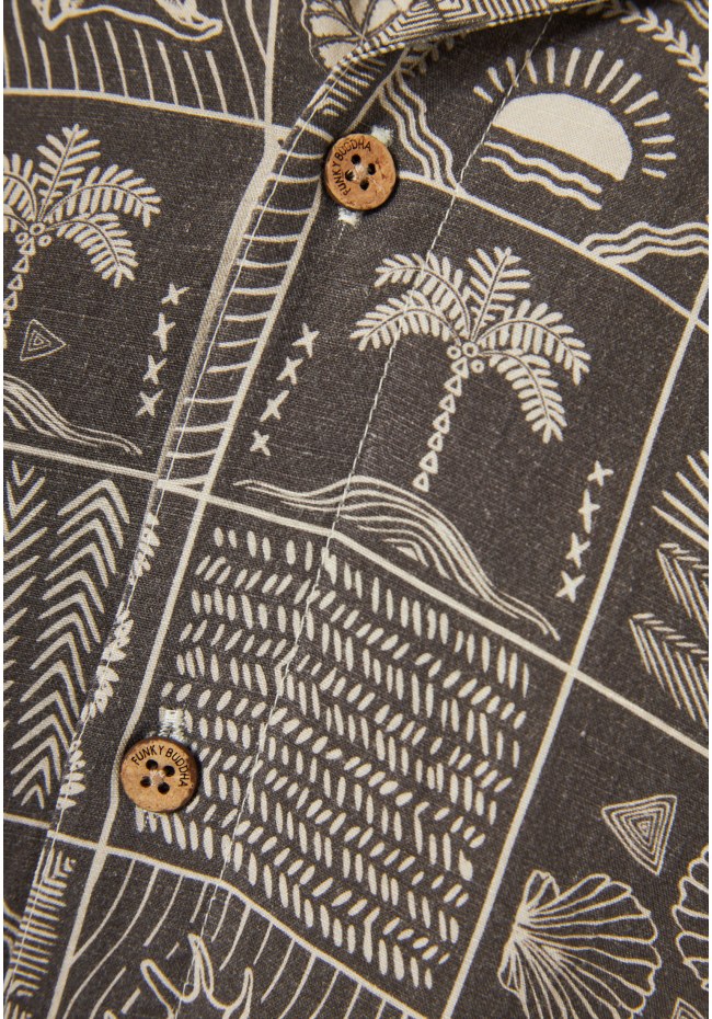 Ανδρικό relaxed Lyocell blend πουκάμισο